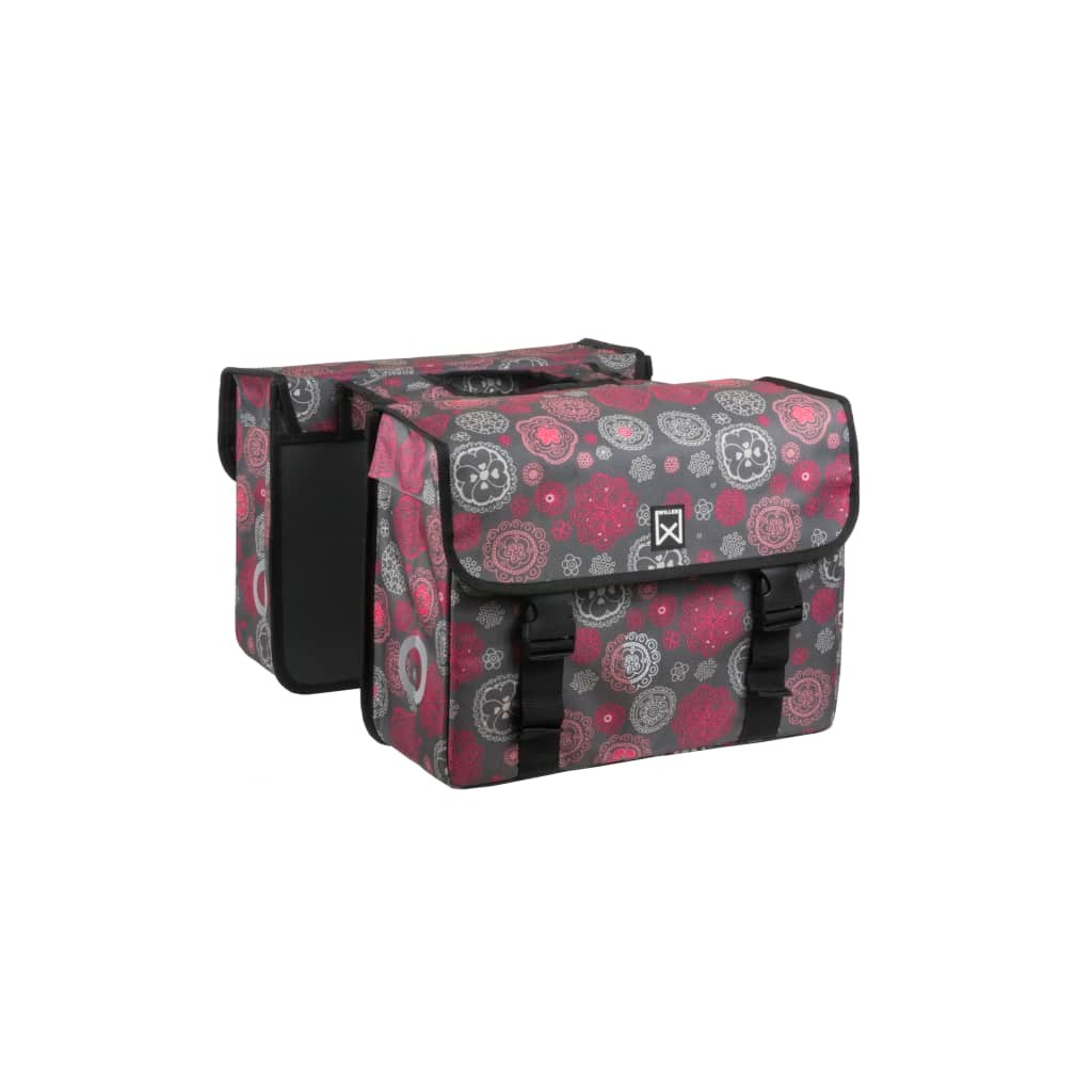 Willex Bicycle Double Pannier Cosmos 33L Grey and Red 14 Willex Bicycle Double Pannier Cosmos 33L Grey and Red